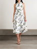 Norika belted floral-print cotton-poplin midi shirt dress