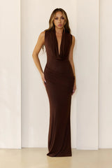 Vanity Nights Maxi Dress Chocolate