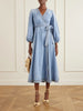 Indra denim midi dress