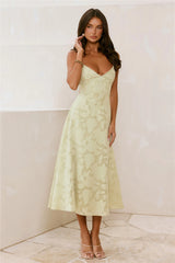 Tide Kissed Midi Dress Green