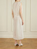 Tia cotton and silk-blend midi dress