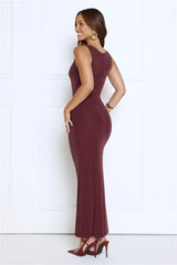 Mariner’s Glow Glitter Maxi Dress Plum