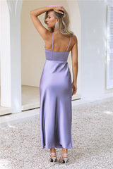 Dressed Up Midi Dress Purple