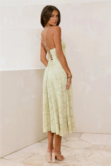 Tide Kissed Midi Dress Green