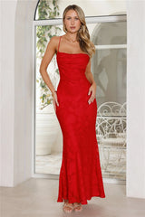 Bridge To Wonderland Maxi Dress Red