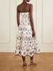 Lorina broderie anglaise cotton-blend midi dress