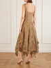 Guipure-lace midi dress