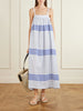 Eda striped cotton-gauze midi dress