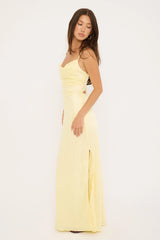 Perfect Stranger Evie Recycled Maxi Dress Yellow