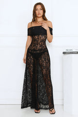 Field Of Dreams Maxi Dress Onyx