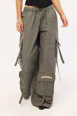Neovision Stealth Pocket Wide Leg Cargo Pant Charcoal