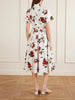 Floral-print cotton-poplin midi dress