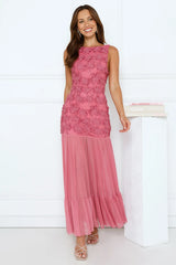 Rosehaven Maxi Dress Rose