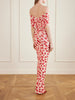 Printed chiffon midi dress