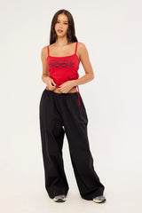 Neovision Hissy Fit Drawcord Cami Top Red