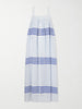 Eda striped cotton-gauze midi dress