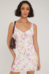Luck & Trouble Pansy Haven Mini Dress Floral Print