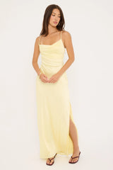 Perfect Stranger Evie Recycled Maxi Dress Yellow