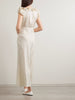 Emerence ruffled polka-dot silk-blend twill midi dress