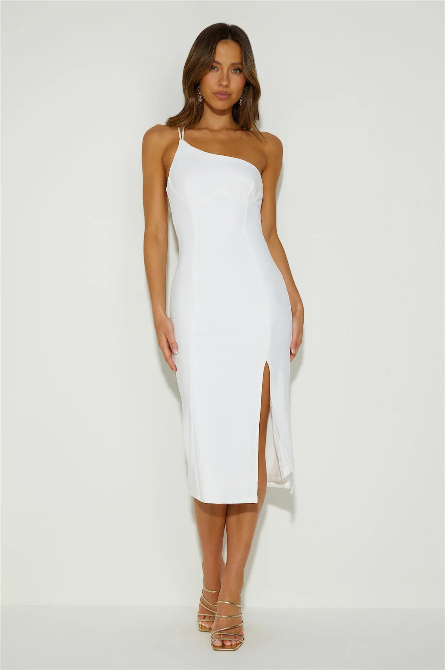 Embrace Change Midi Dress White