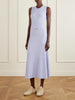 Meier belted ribbed wool and cashmere-blend midi dress