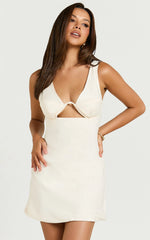 Amalie The Label - Rainey Bustier Bias Cutout Mini Dress