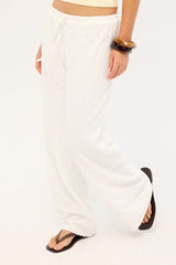 Luck & Trouble Naya Textured Pant White