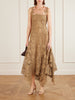 Guipure-lace midi dress