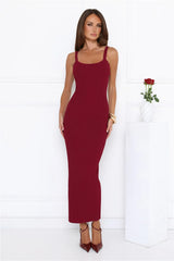 One More Song Maxi Dress Wine