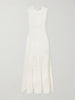 Crocheted cotton midi dress