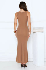 Mariner’s Glow Glitter Maxi Dress Brown
