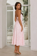 Tide Kissed Midi Dress Pink