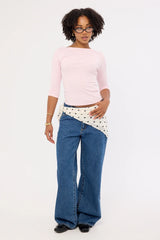 L&t Chelsea 3/4 sleeve Top Pink
