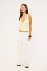 Luck & Trouble Naya Textured Pant White