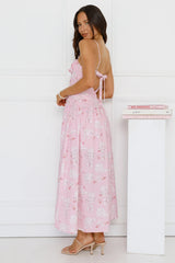 Palm Dreams Midi Dress Pink