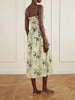 Benoit tiered gathered floral-print ramie midi dress
