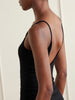 Ruched stretch-jersey midi dress