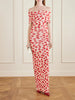 Printed chiffon midi dress