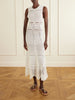 Crocheted cotton midi dress
