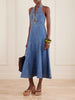 Rowyn denim midi dress