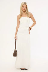 Perfect Stranger Harper Ruffle Maxi Dress Off White