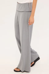 Perfect Stranger Vaila Fold Over Pant Grey