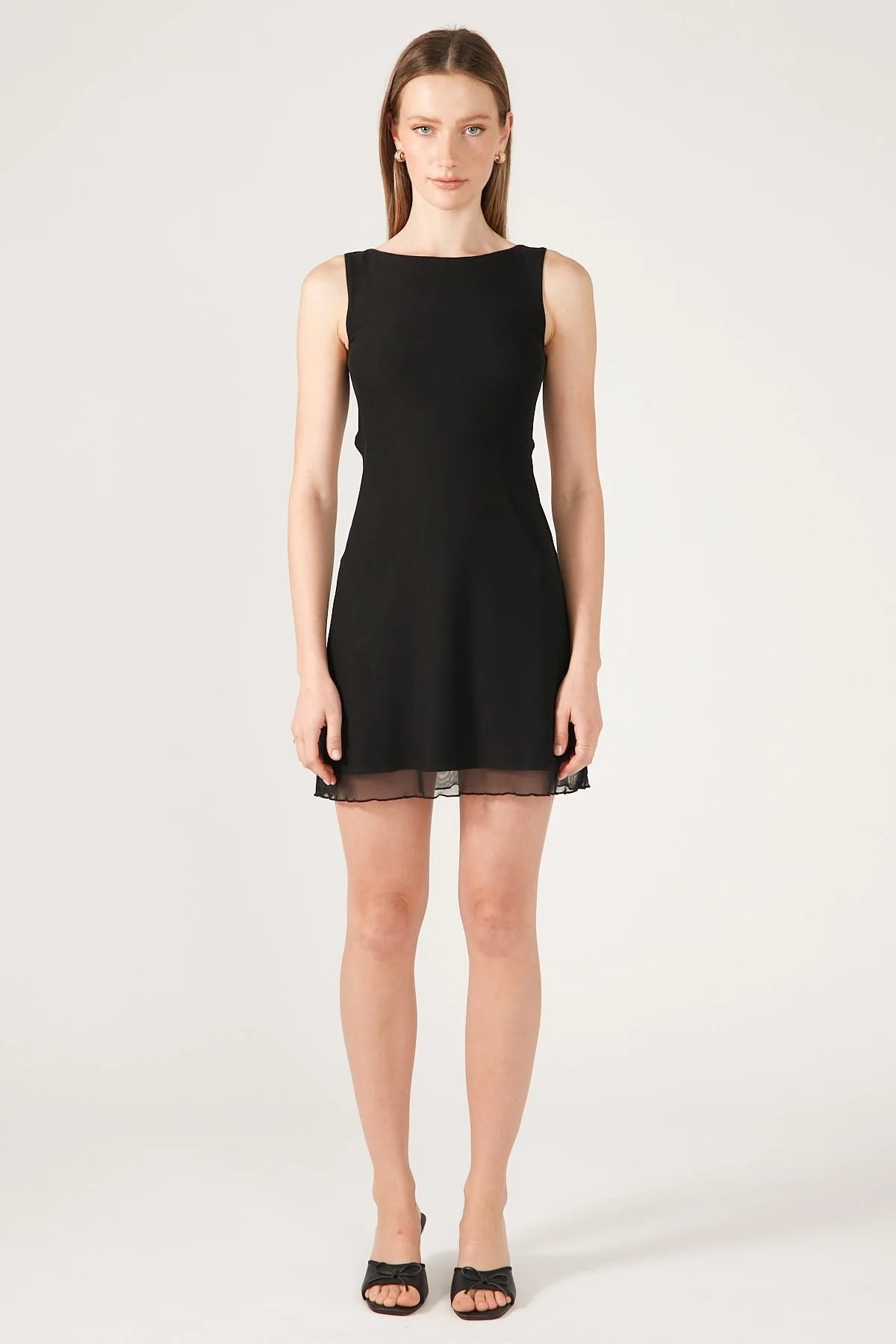 Perfect Stranger Aruba Backless Mini Dress Black