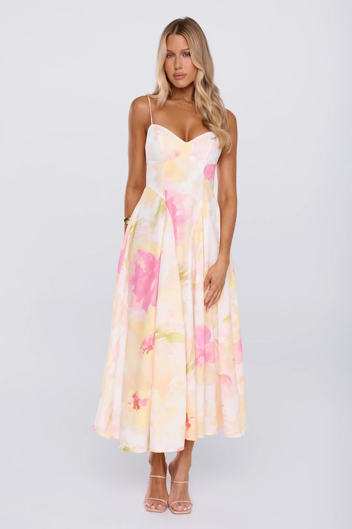 Outfit Says It All Midi Dress Yellow