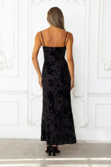 Turquoise Breeze Maxi Dress Black