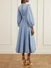 Indra denim midi dress