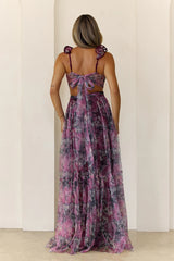 Whisper Lane Maxi Dress Burgundy