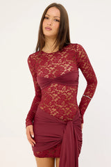 Lioness Midnight Mini Dress Garnet