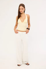 Luck & Trouble Naya Textured Pant White