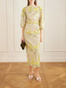 Ezra floral-print cotton-blend midi dress